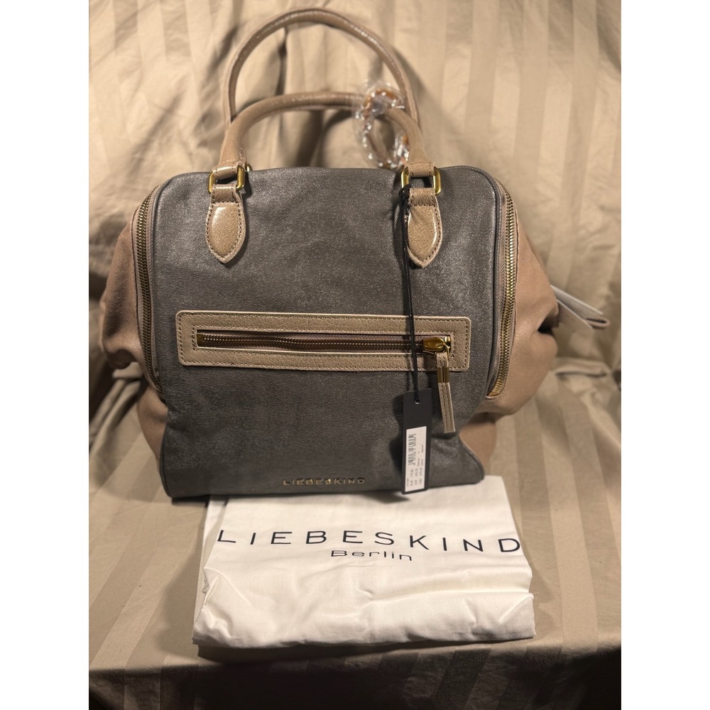 Liebeskind Berlin Peaches Elephant Leather Satchel Handbag New with Tags